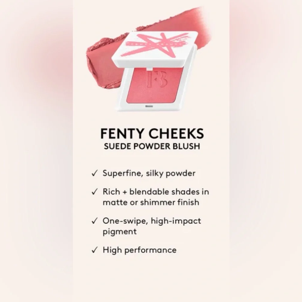 NWT FENTY CHEEKS SUEDE POWDER BLUSH Sundress SZN, 4g / 0.14 fl oz